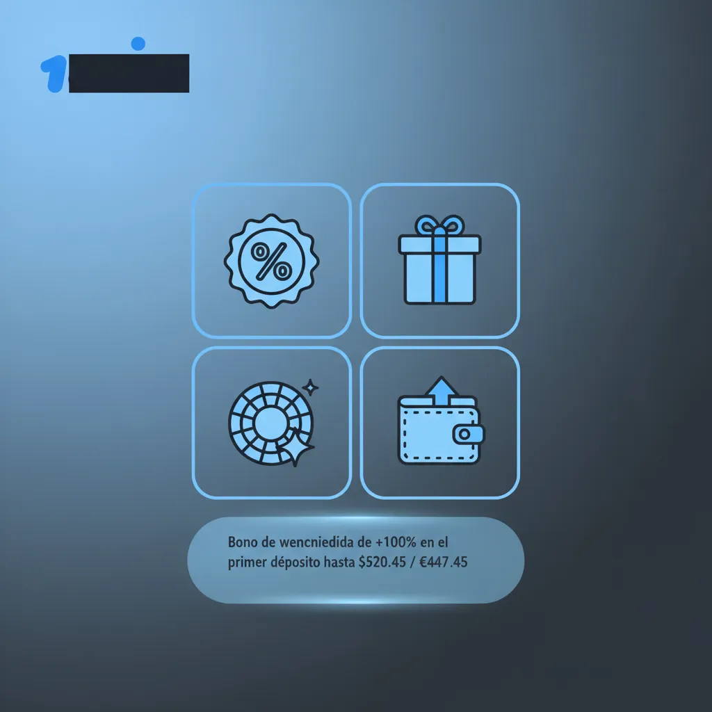 Banner de casino: bono de bienvenida 100% al primer depósito hasta $520.45/€447.45; mínimo ARS 2,000; apuesta 35x en 14 días