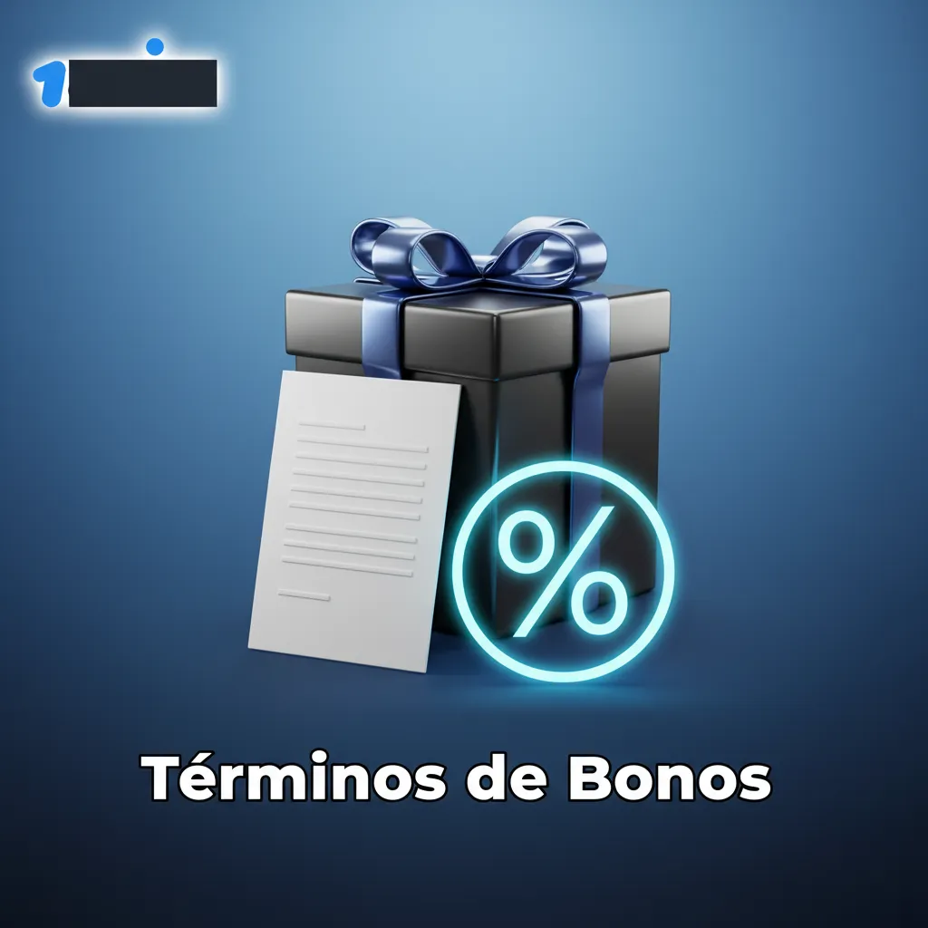 Banner con 'Términos de Bonos': resumen de reglas +18, KYC, depósito mínimo, rollover, contribuciones y límites.