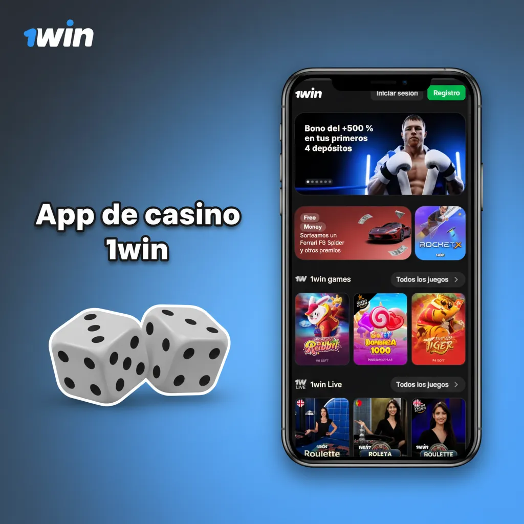 App 1win: casino integrado con ruleta, blackjack, baccarat, shows en vivo y slots; alterná deportes/juegos sin perder cupón.