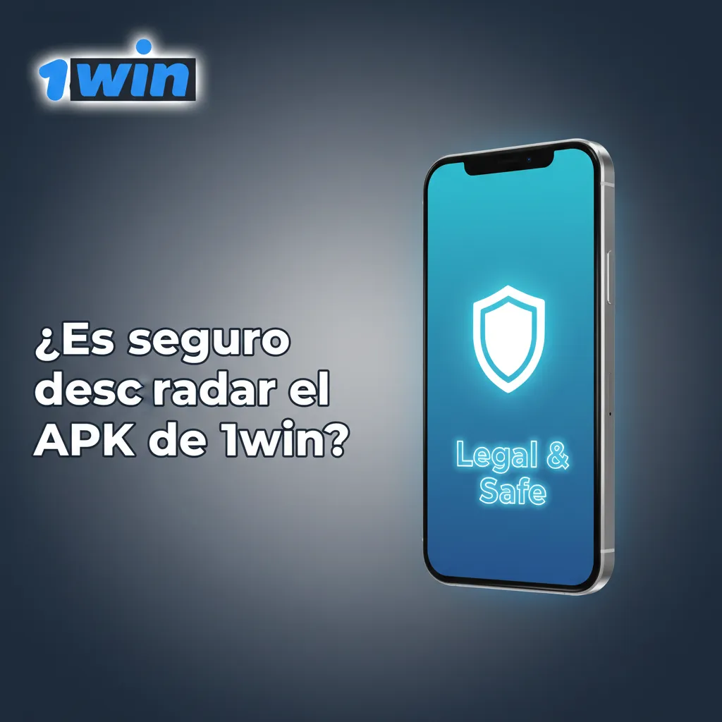 Ilustración de descarga segura del APK de 1win con candado SSL y verificación desde sitio oficial en Argentina