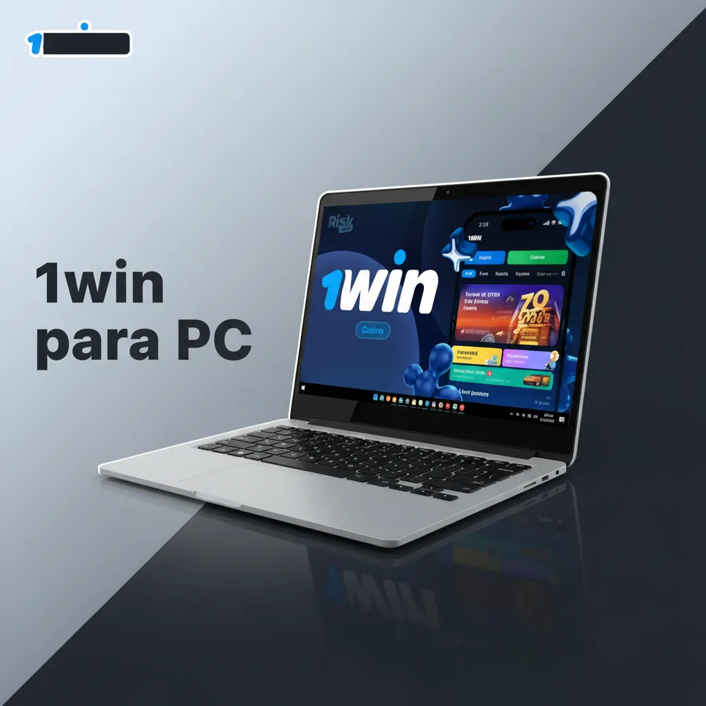 PC mostrando 1win en navegador; sin app Windows/macOS. Inicia sesión, bono, deposita en EUR y guarda como favorito.